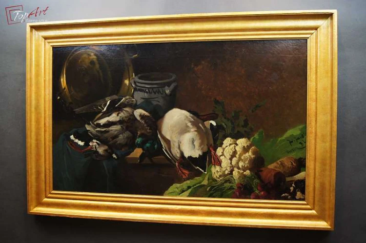 Mega Cenny Obraz!!! Julius Jacob Martwa natura 1882r