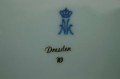 Porcelana Kaiser cudowna patera kwiaty złoto