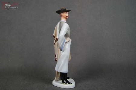 Porcelana Aqincum Budapest lata 60 mężczyzna w stroju ludowym Okaz!!!