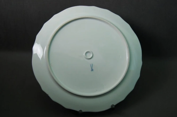 Meissen olbrzymia patera na ciasto porcelana Miśnia
