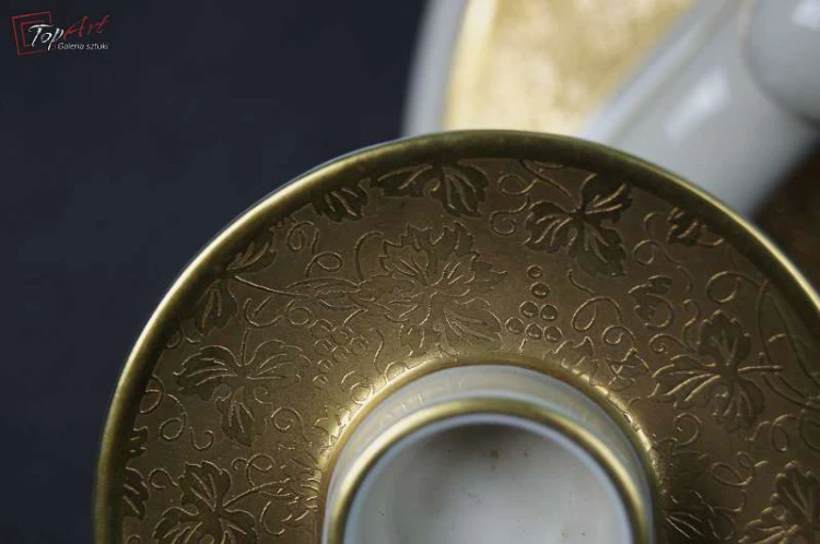 Porcelanowy duży świecznik Alka Bawaria Cudo !!!