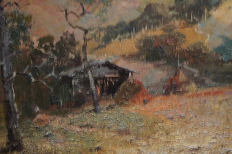 Z życia wsi majstersztyk obraz olejny Ludwig Gschossmann