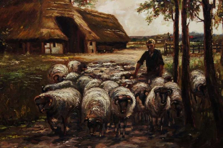 Hendrik Kohler Pasterz z owcami Polecam!!!