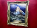 Obraz olejny MATTERHORN Heinz Munnich 1921r UNIKAT
