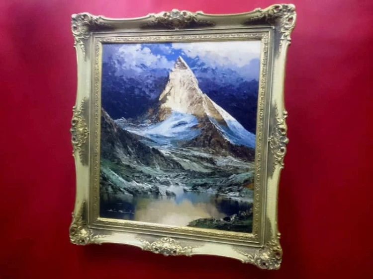 Obraz olejny MATTERHORN Heinz Munnich 1921r UNIKAT