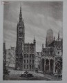 Danzig Gdańsk ratusz akwaforta Karl Zwicker