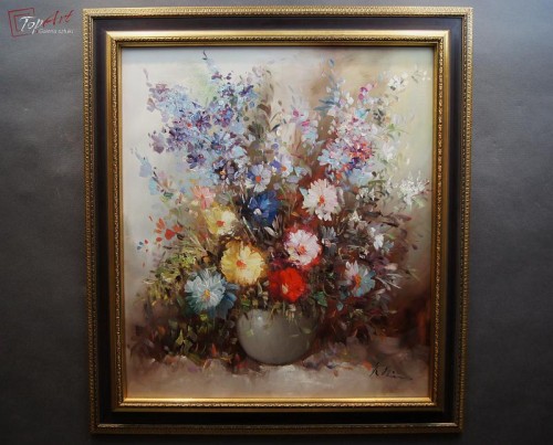 Przepiękny salonowy bukiet kwiatów Klein1946r