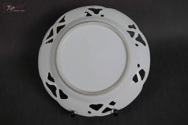 Śląsk porcelanowa patera talerz XIX wiek