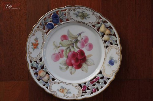 Schumann porcelana patera deserowa z owocami 1