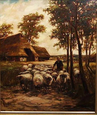 Hendrik Kohler Pasterz z owcami Polecam!!!