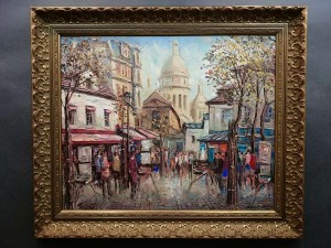 Impresjonistyczna uliczka w Paryżu - Ortega 1976