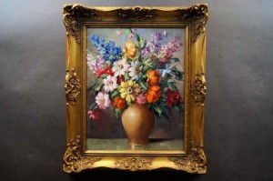 Stary obraz BUKIET UROCZYCH KWIATÓW !!!