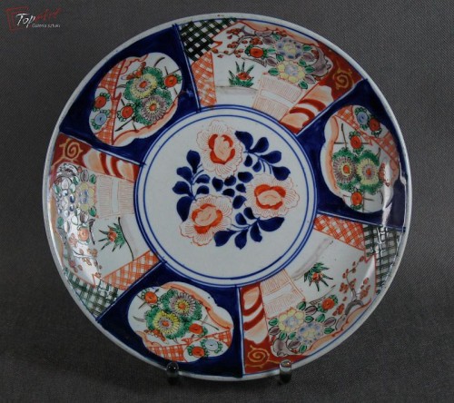 Japonia Imari kolekcjonerski talerz 1