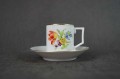 Hochst espresso ręcznie malowane kwiaty