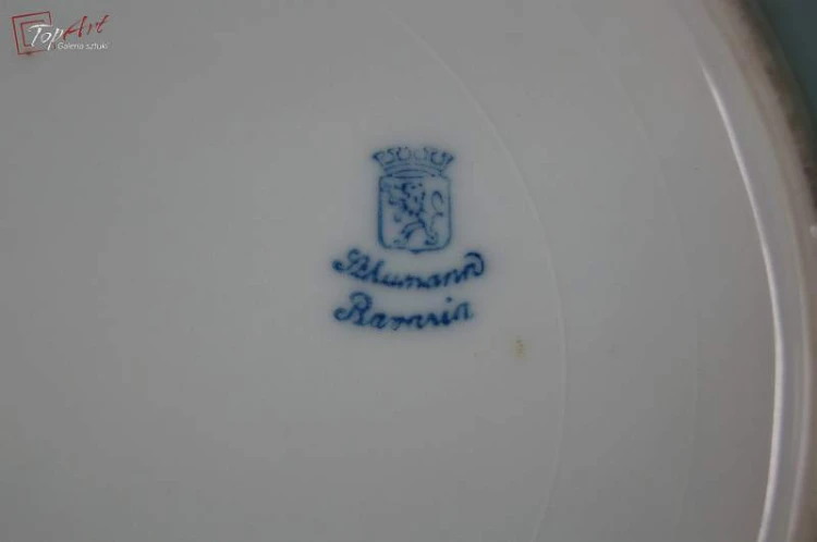 Schumann porcelana talerz deserowy z owocami 2