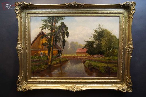 Ernst Hugo Lorenz Murowana Krajobraz Spreewald