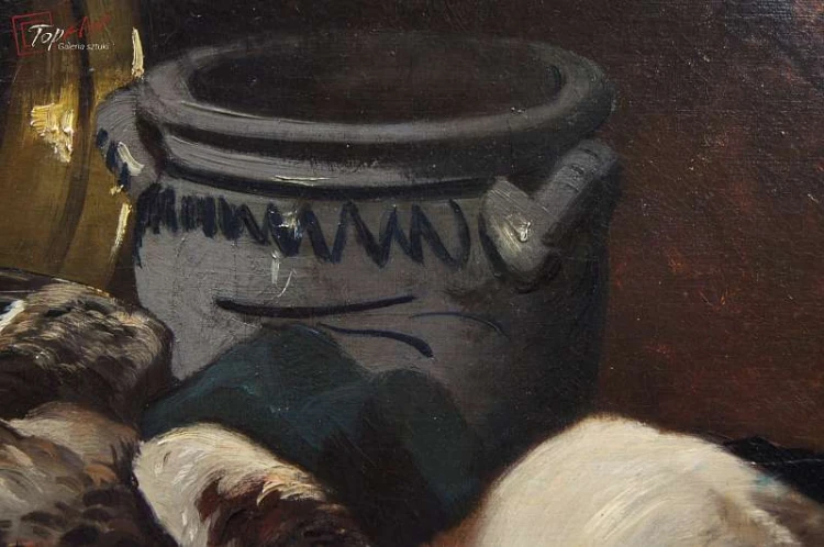 Mega Cenny Obraz!!! Julius Jacob Martwa natura 1882r