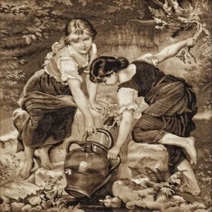 stary obraz żakard