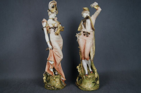 Ernst Wahliss Wien Teplitz Austria Pałacowe figurki